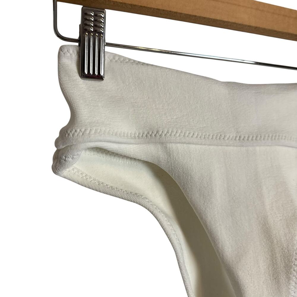 Bound by Bond Eye The Carey White Brief Foldover High Waist Bikini Swim Bottoms - Picture 3 of 9